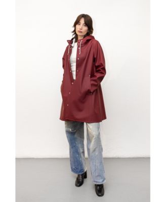Women's Mosebacke Hooded Long Sleeve Raincoat