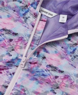 Girls Waterproof Hooded Packable Rain Jacket