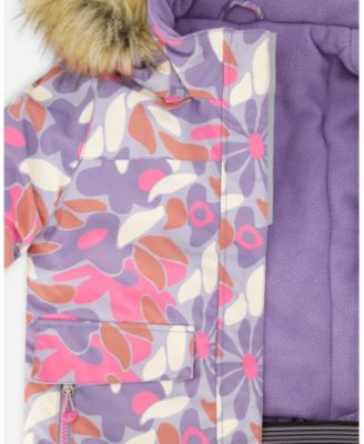 Girl Two-Piece Discover Snowsuit with Printed Jacket - Toddler|Child