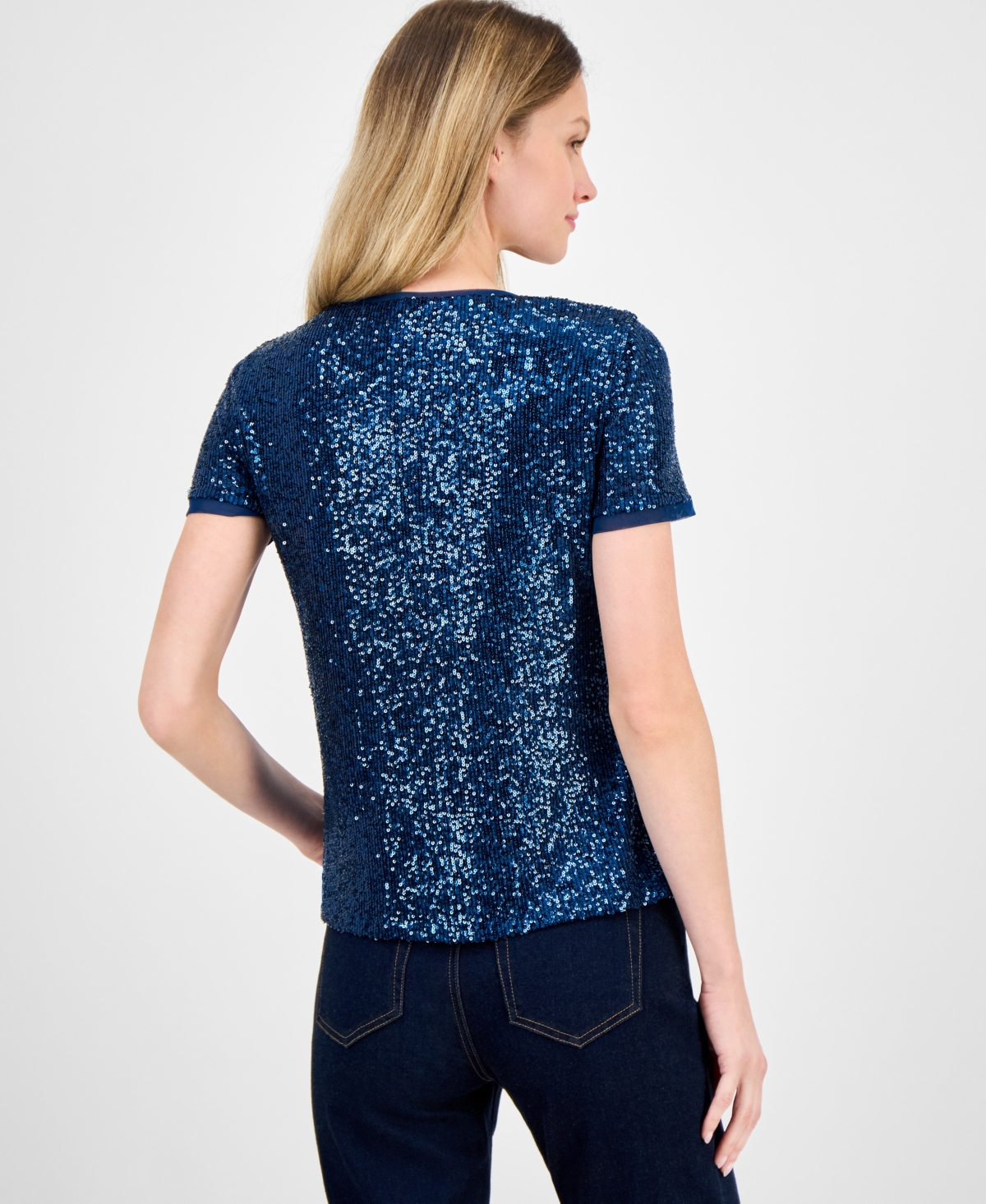 Anne Klein Women's Sequined T-Shirt