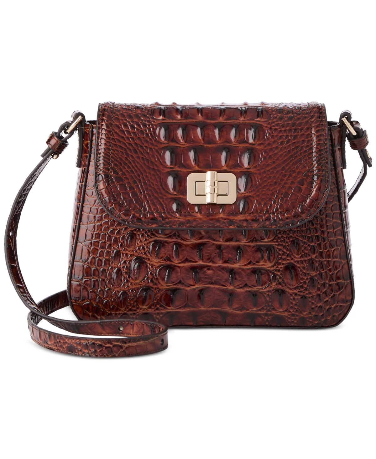 Brahmin Gianna Leather Melbourne Crossbody In Brown