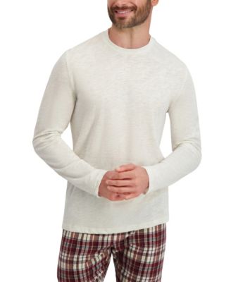 Men's Long Sleeve Crew Flannel Sleep Set