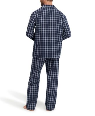 Men's Woven Button Down Pajama Sleep Set