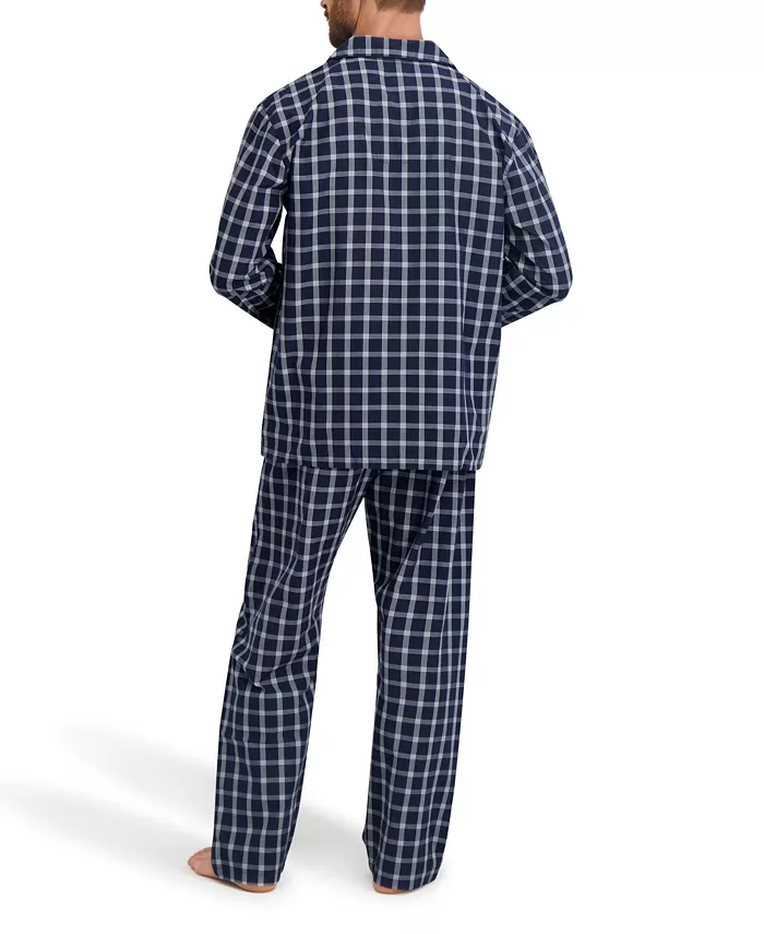 Men's Woven Button Down Pajama Sleep Set - thumbnail 4