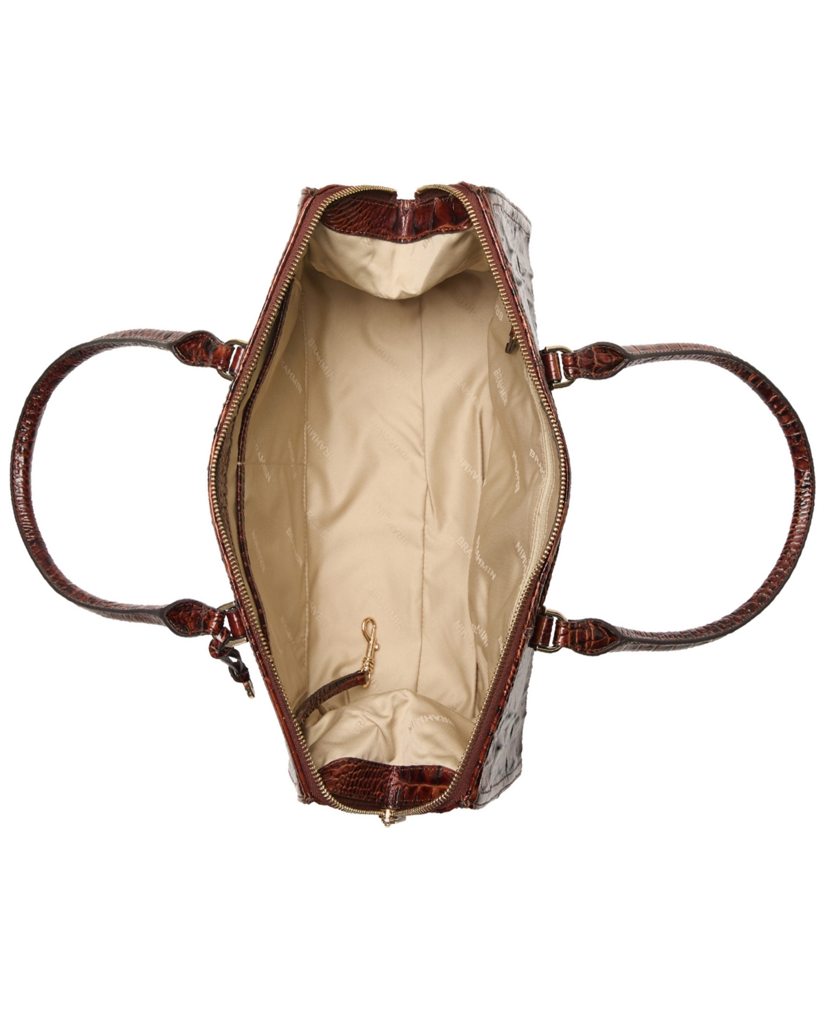 Brahmin Sophia Large Melbourne Satchel In Brown