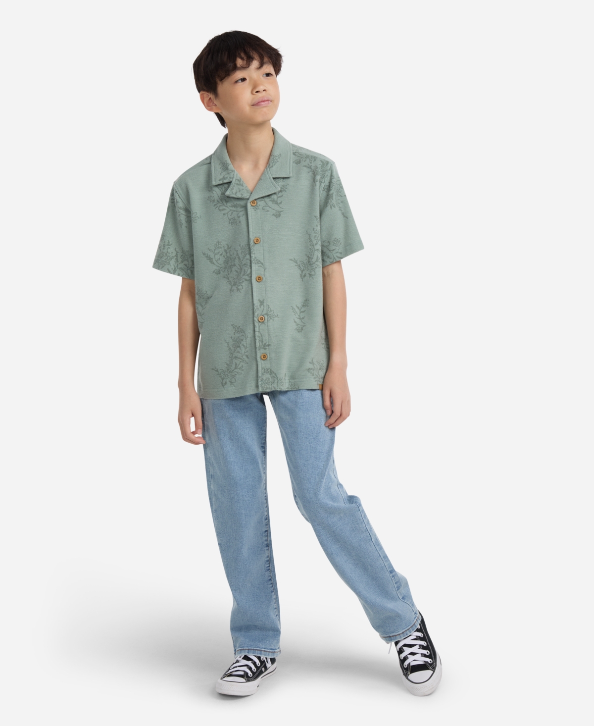Abercrombie Boys Short Sleeve Knit Top In Green