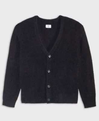 Men's Boxy-Fit Eyelash Cardigan