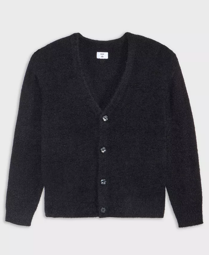 Men's Boxy-Fit Eyelash Cardigan - thumbnail 9