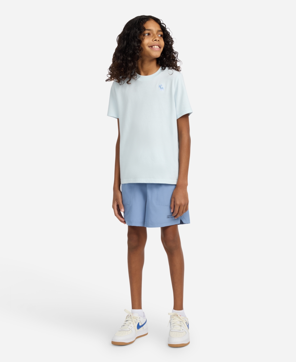 Abercrombie Boys Ypb Motiontek Shorts In Blue