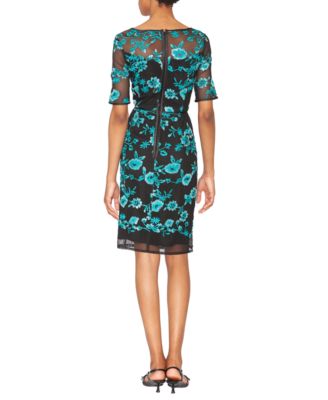 Women's Embroidered Illusion Dress