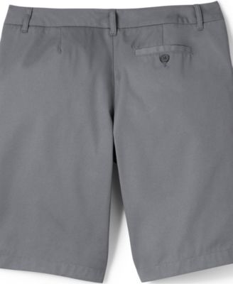 Women's Plain Front Blend Chino Shorts