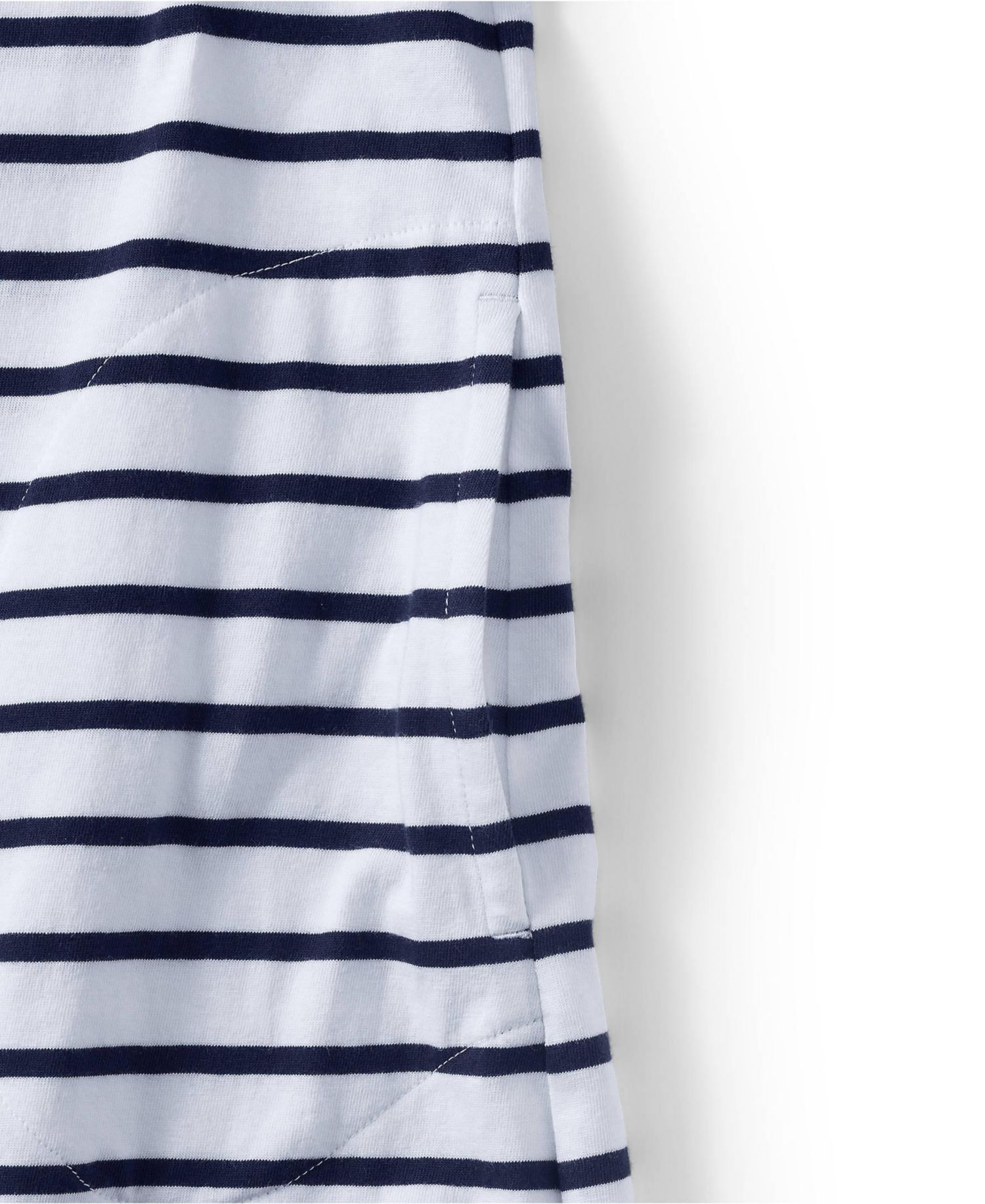 Plus Size Cotton Jersey Notch Neck Dress