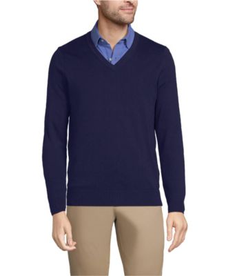 Men's Unisex Cotton Modal Vneck Pullover Sweater