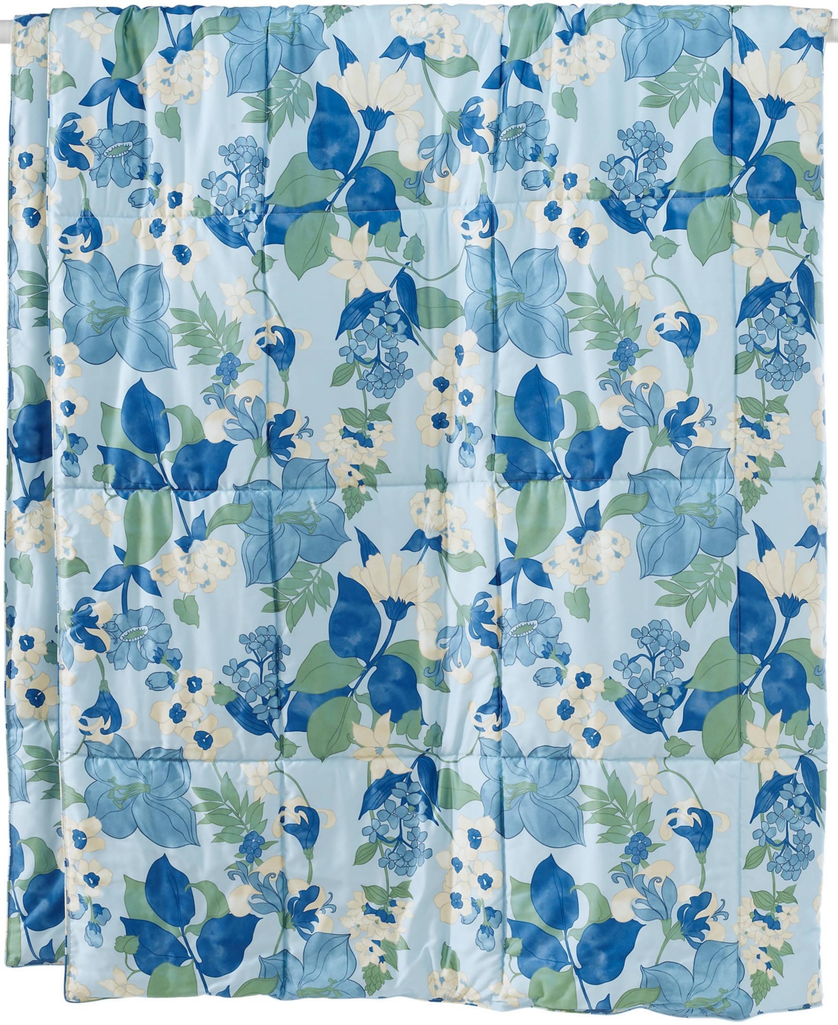 Lands' End 400 Thread Count Premium Supima Cotton No Iron Sateen Comforter