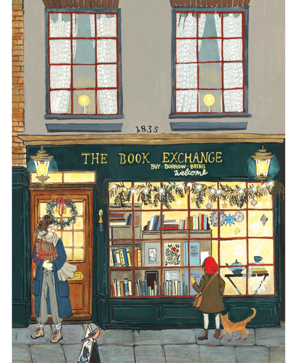 New York Puzzle Company The Book Exchange 1000 Piece Puzzle