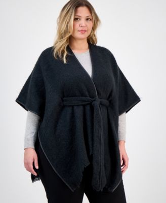 Cozy Belted Ruana Topper, Macy's Exclusive