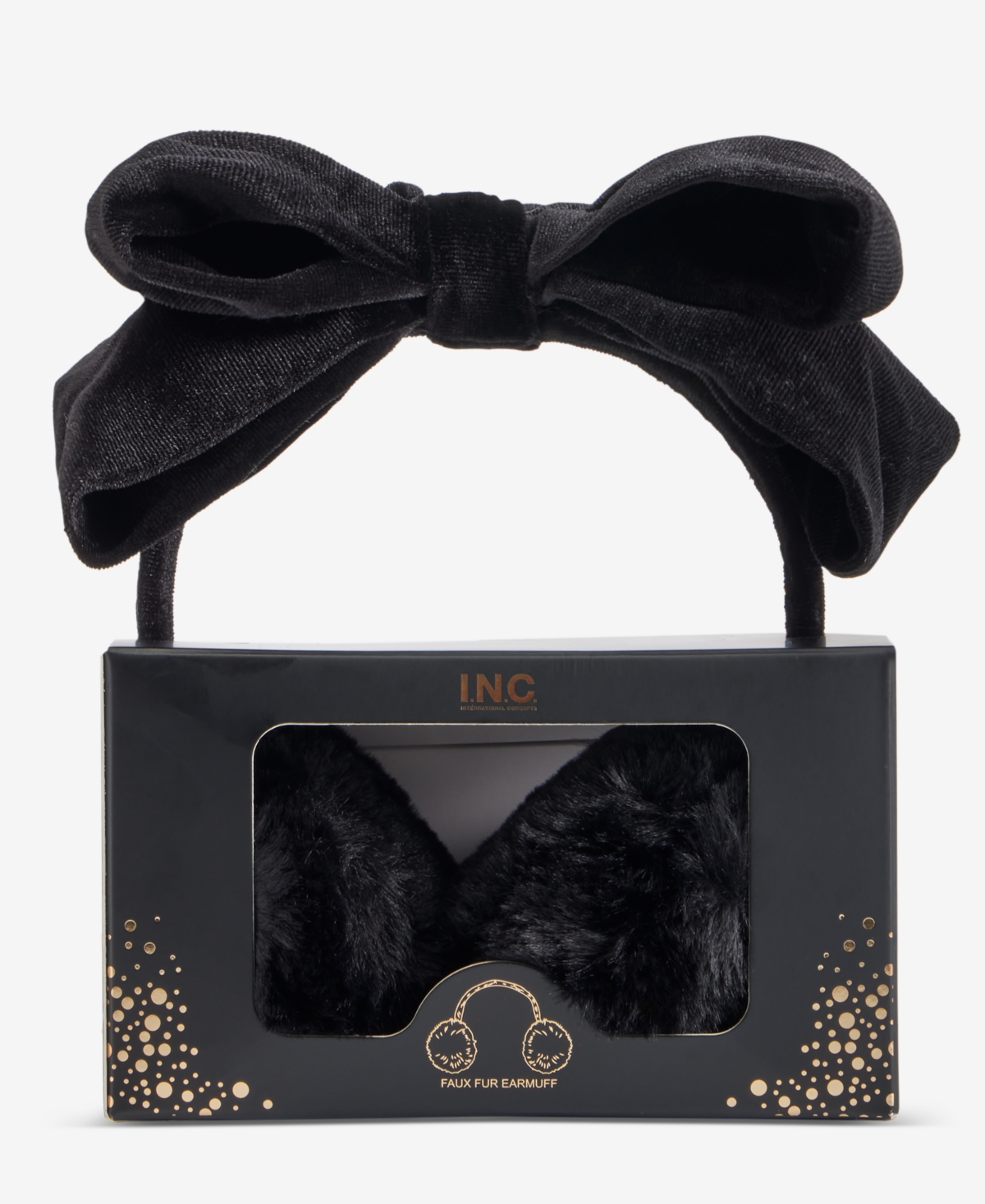 I.n.c. International Concepts Velvet Bow Earmuff Gift Box, Macy's Exclusive