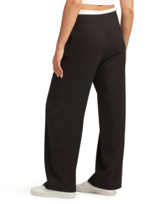 Juniors Heather High-Rise Pull-On Pants