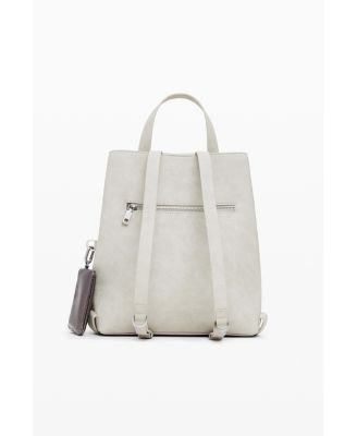 Women's Medium faux leather patch backpack