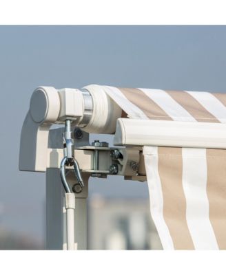 12' x 10' Outdoor Patio Manual Retractable Exterior Window Awning