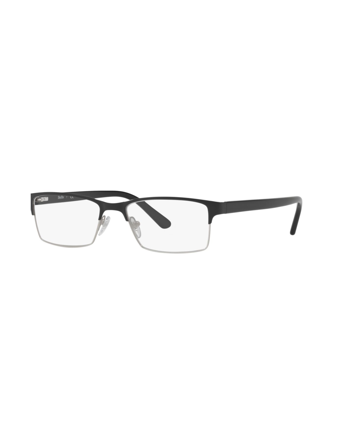 Мужские очки Sferoflex Man Rectangle Metal SF2289 Eyeglasses, цвет: Чёрный — фото 1