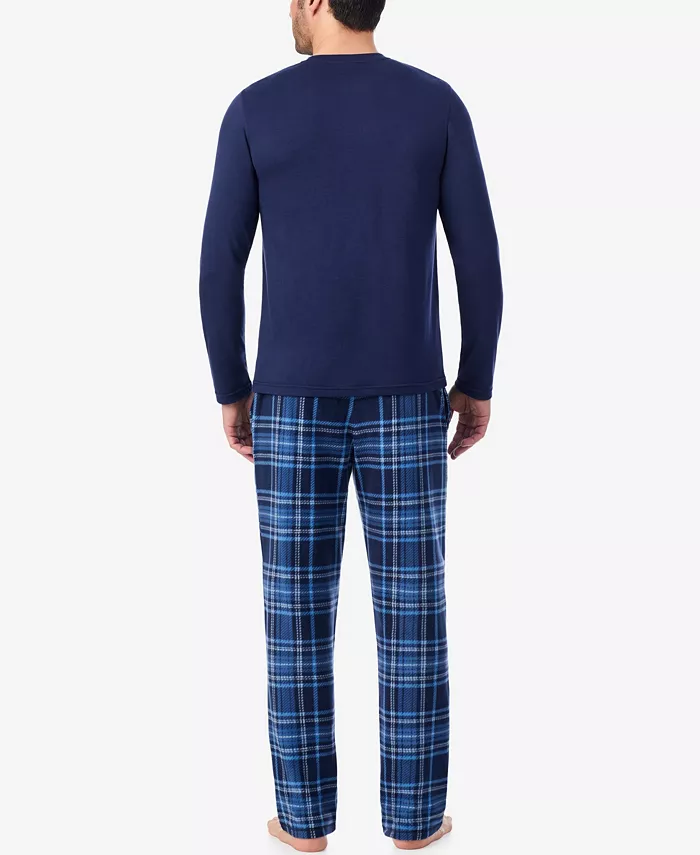 Men's Cabin Fleece Long Sleeve Pajama Set - thumbnail 2