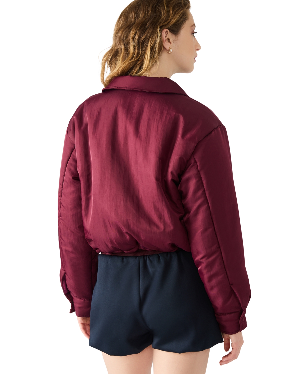 Steve Madden Selma Jacket In Burgundy