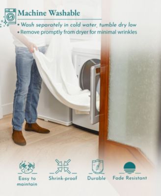 Heavy Slub Natural Beige 3-Piece Duvet Cover Set, Luxury 100% Cotton King Size Comforter Cover with 2 Pillow Shams, Button Closure, Corner Ties by California Design Den