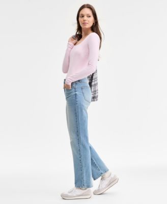 Juniors' Skater Straight-Leg Jeans