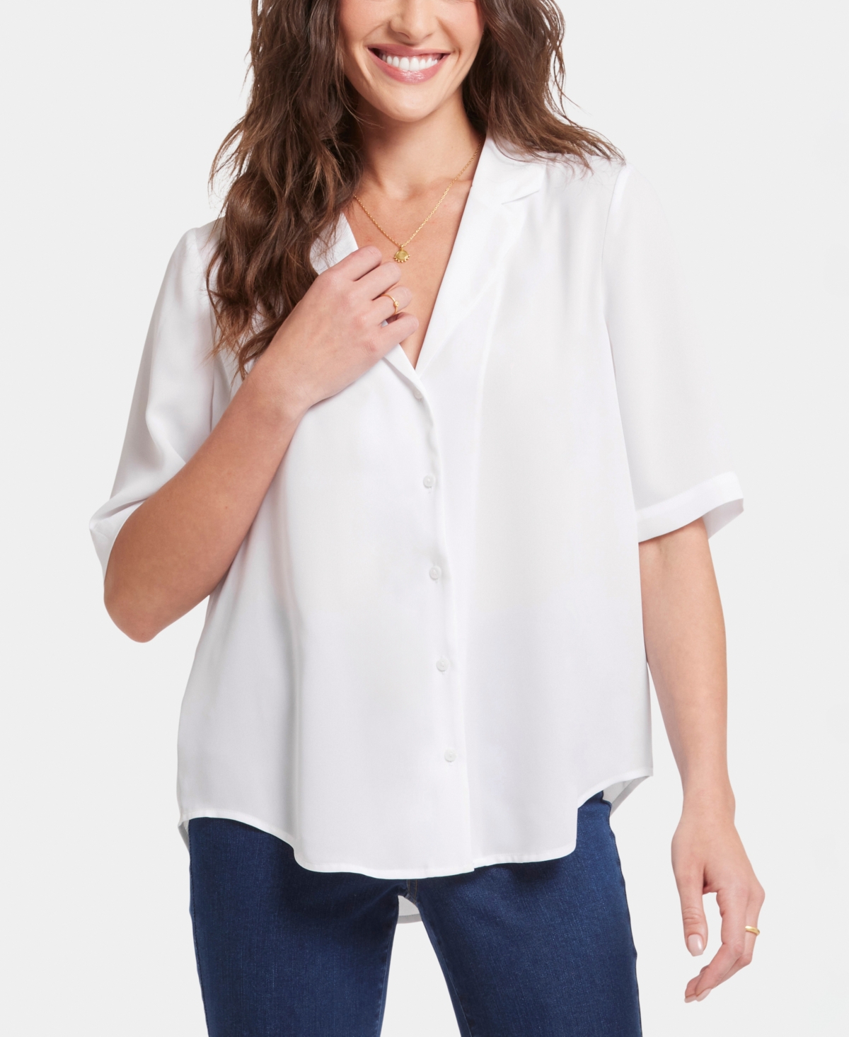 Women's Gabrielle Short Sleeve Top - Optic White