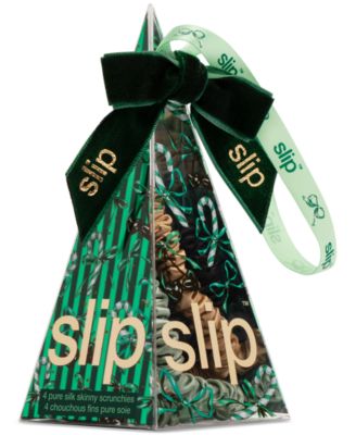 4-Pc. Pure Silk Sweetie Pie Skinny Scrunchies Set