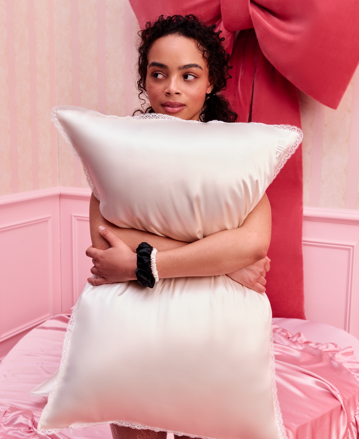 Slip 3-pc. Pure Silk Queen Pillowcase & Scrunchie Gift Set In Pink