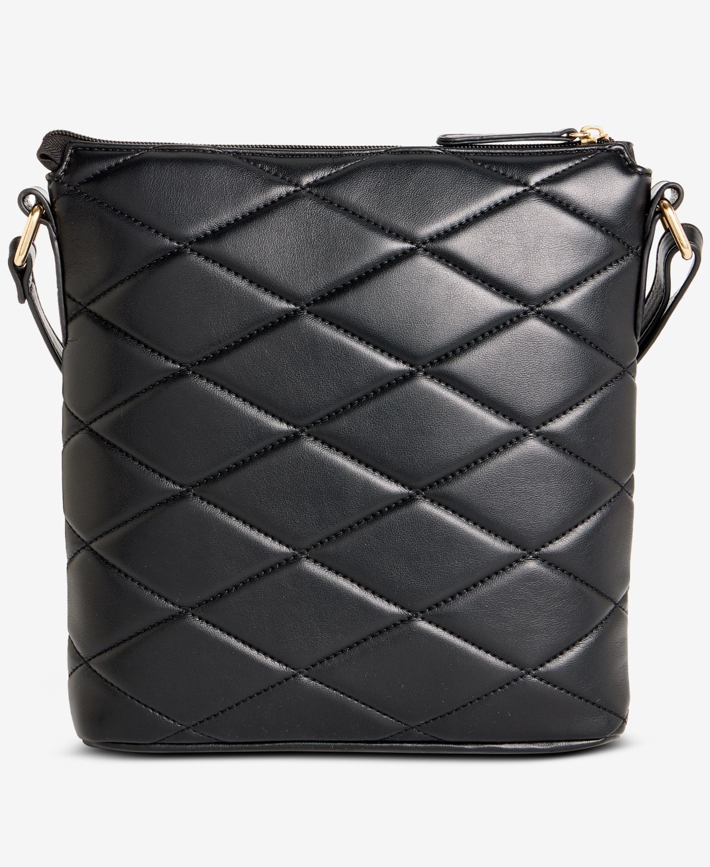 Женская сумка Giani Bernini Small Quilted North South Crossbody, цвет: Чёрный — фото 4
