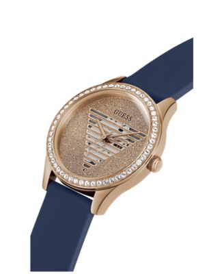 Women's Analog Blue Silicone Watch 38mm