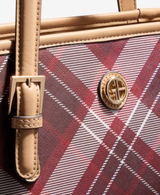 Plaid Tulip Tote Bag, Macy's Exclusive