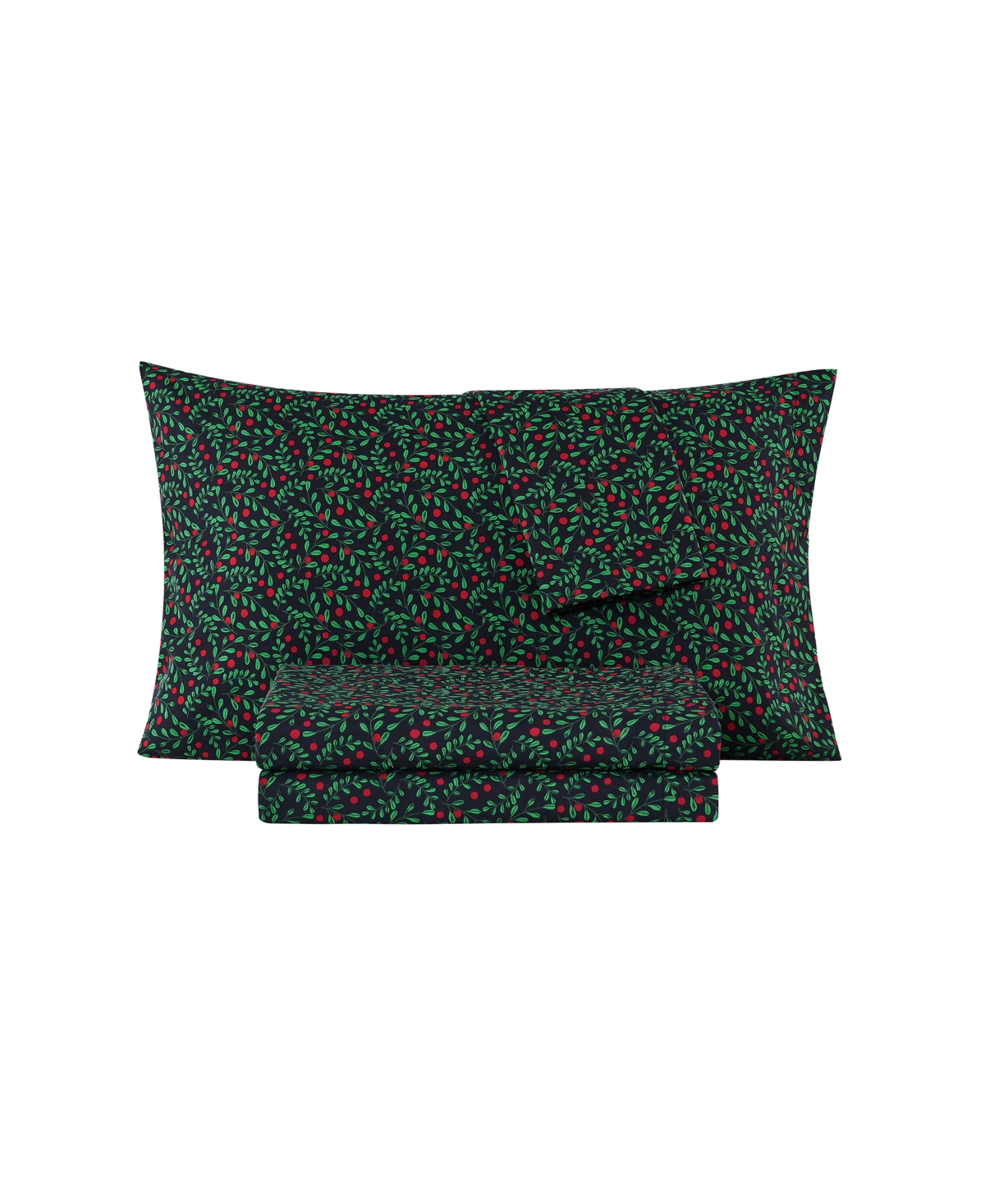 Sanders Holiday Printed Microfiber 4-Pc. Sheet Set, Full