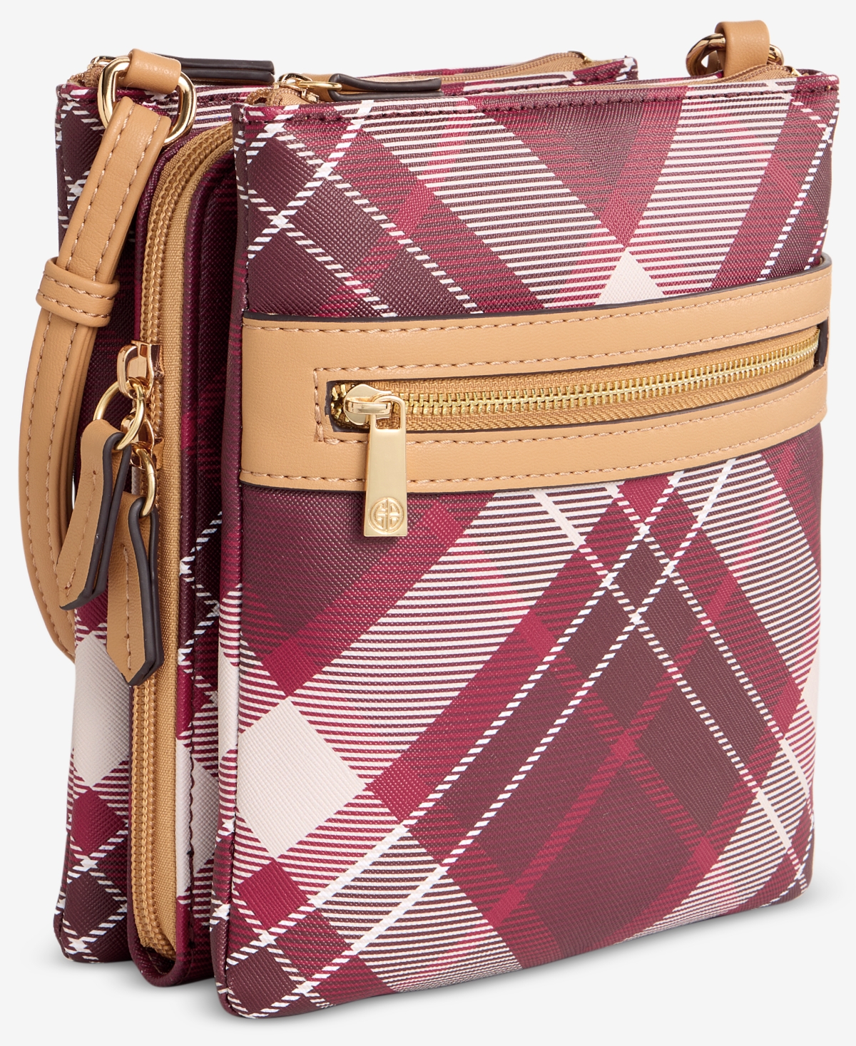 Giani Bernini Plaid Dasher Bag, Macy's Exclusive