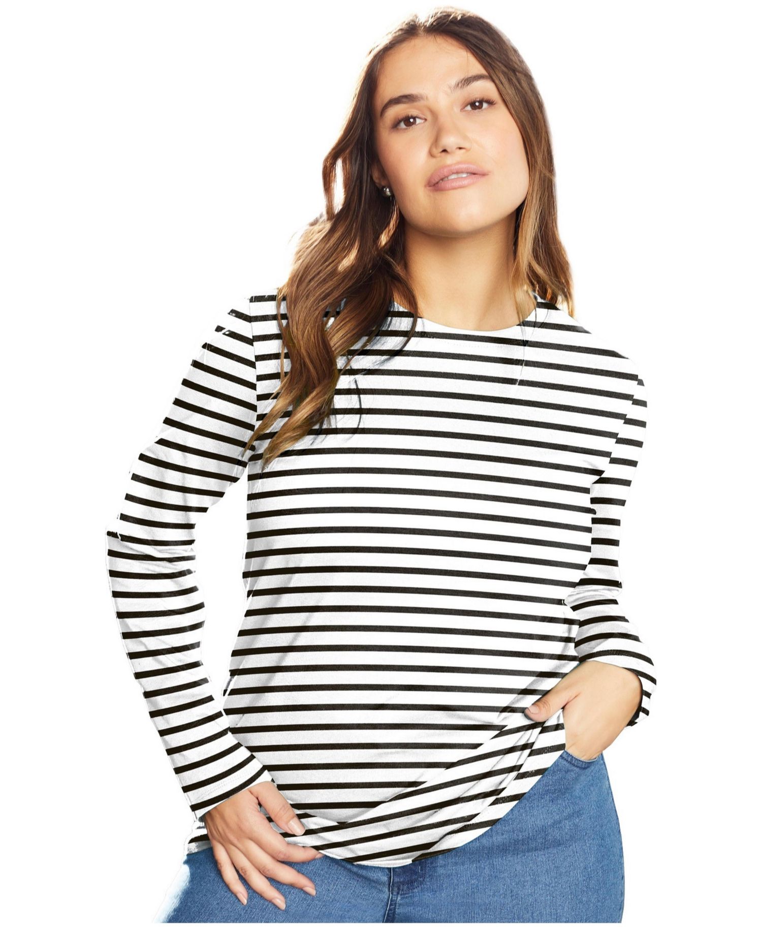 Women's June and Vie Long-Sleeve Crewneck One + Only Tee
