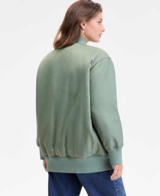 Women's Oversized Bomber Jacket, Macy's Exclusive