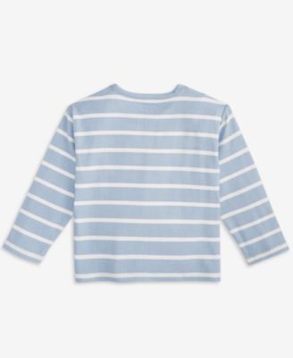 Baby Boy Soft and Cozy Striped Sweatshirt, Macy's Exclusive