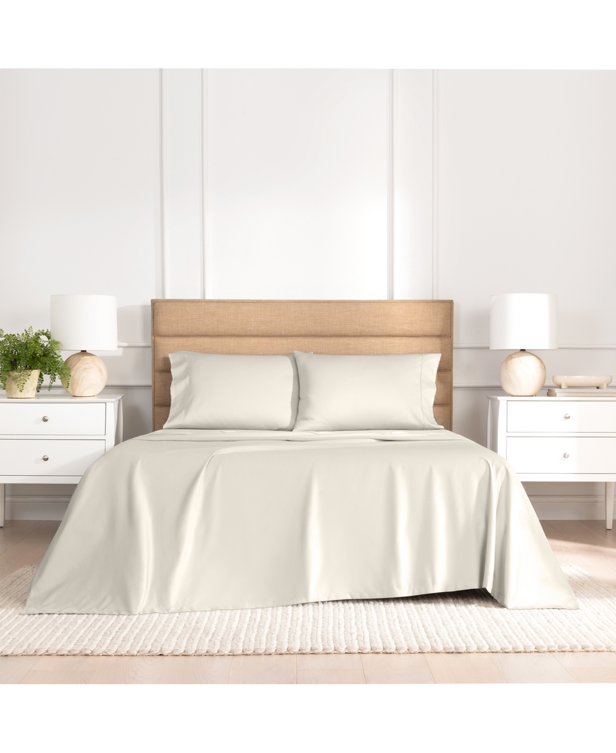 Serene Sleep 1000-thread Count 4-pc. Sheet Set, King In White