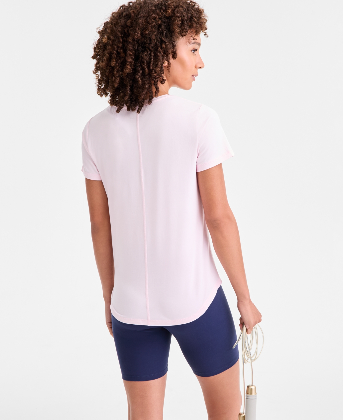 Id Ideology Women's Essentials V-neck T-shirt, Pack Of 3, Created For Macy's In Pink
