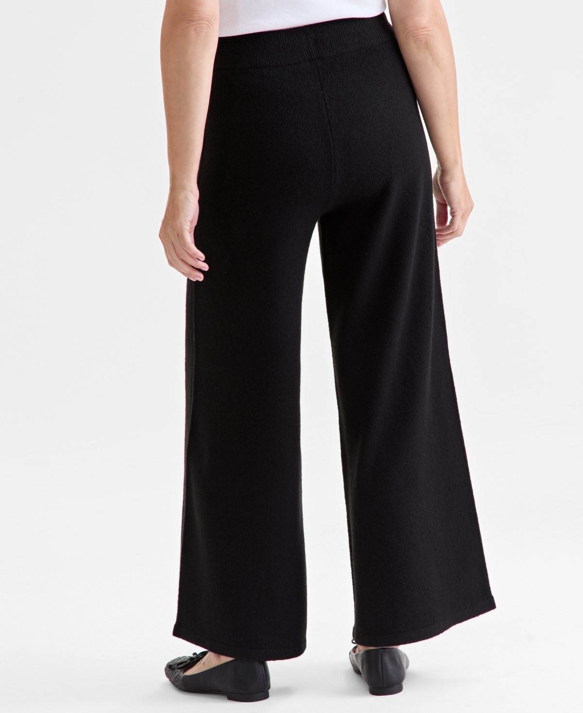 Style & Co Women's Lux Fleece Drawstring Pants, Macy's Exclusive In Black