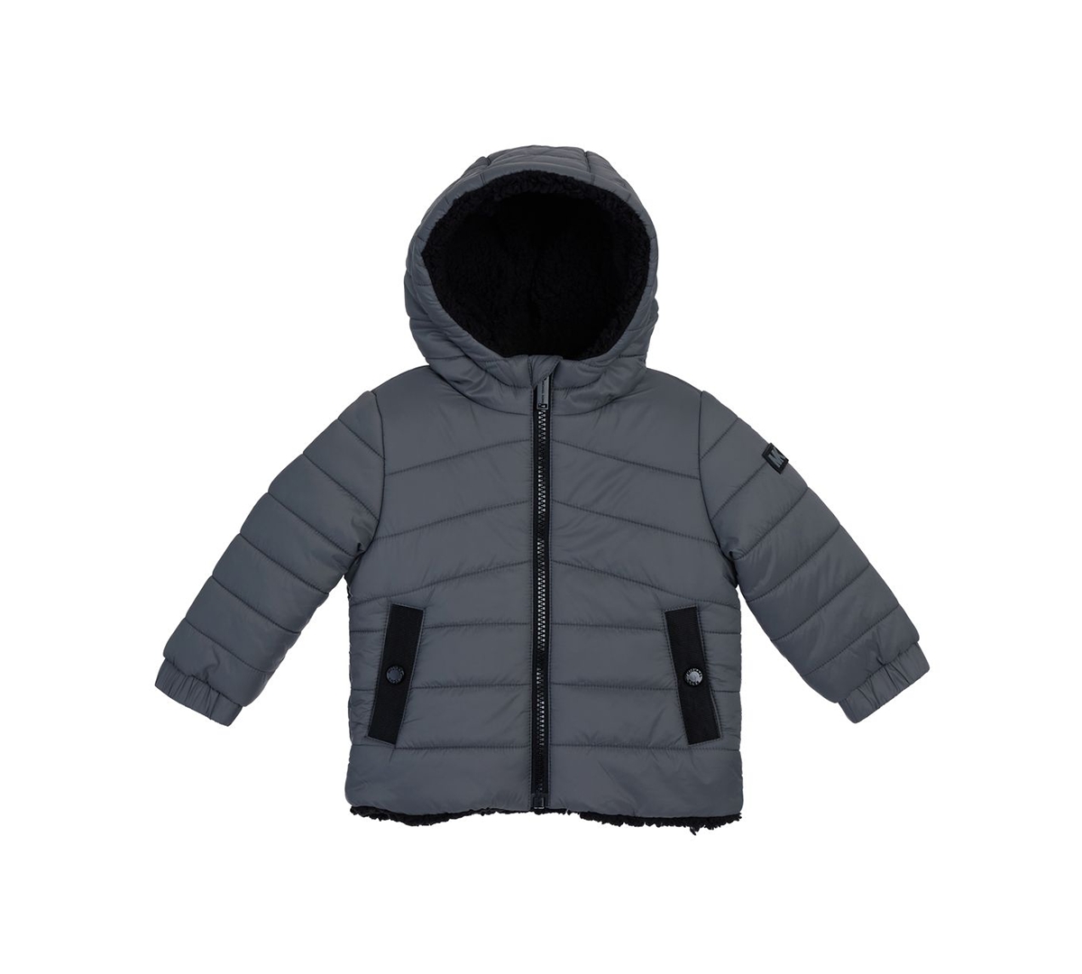 Michael Kors Baby Boys Plush Lined Midweight Jacket In Gray