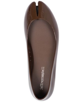 Women's Fixed Split-Toe Jelly Flats