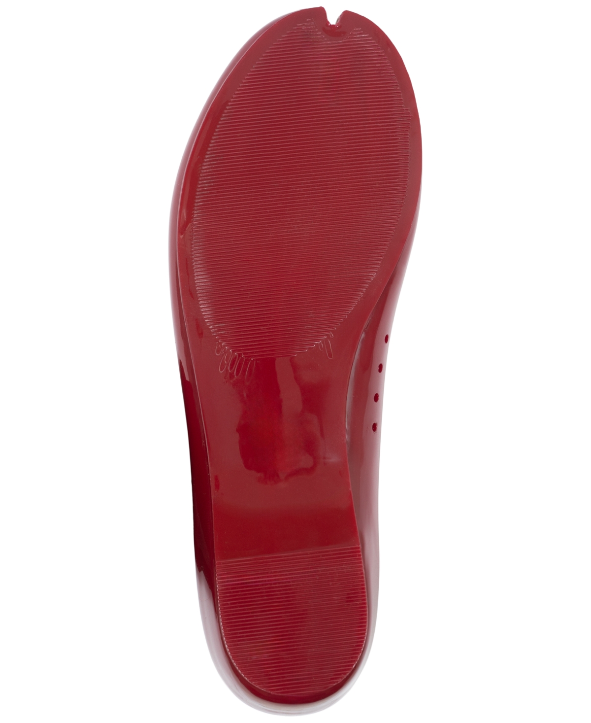 Jeffrey Campbell Women's Fixed Split-toe Jelly Flats In Red
