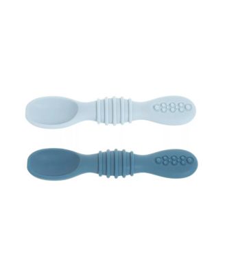 Toddler Silicone Spoons Led Weaning 4-Pack, First Stage Feeding Spoon Set Gum Friendly BPA Lead Phthalate and Plastic Free
