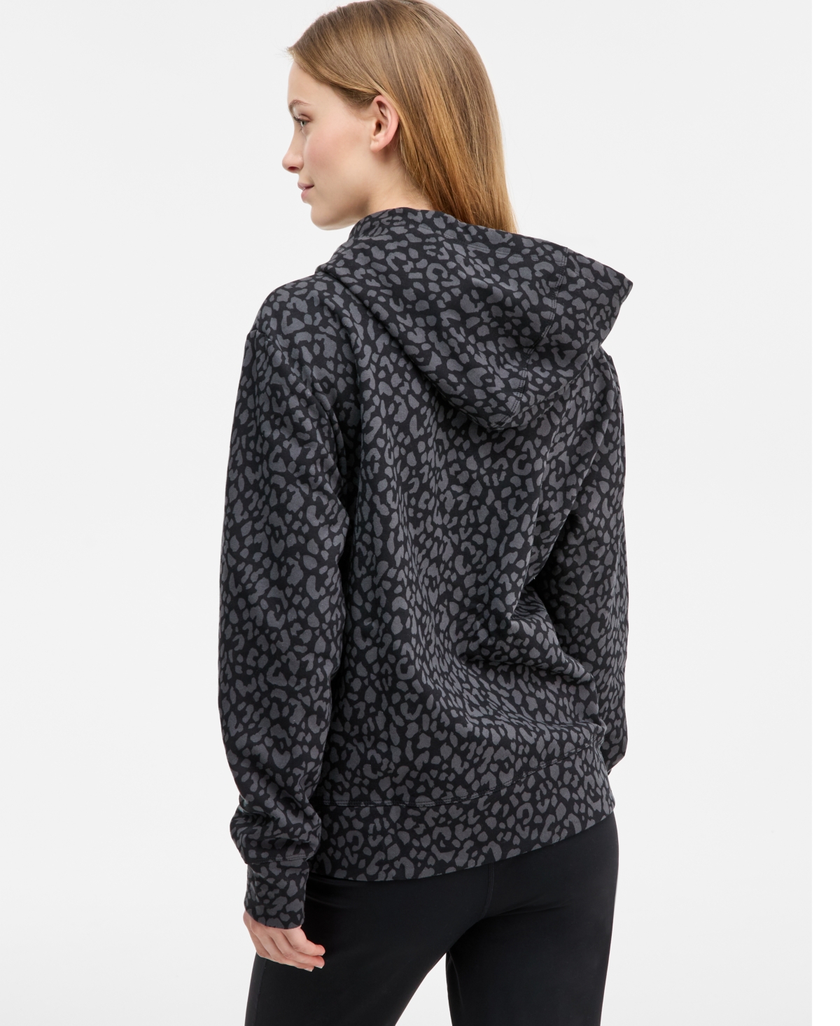 Id Ideology Women's Kangaroo-pocket Fleece Hoodie, Created For Macy's In Blue