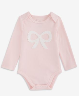 First Impressions - Baby Girls Bow Bodysuit