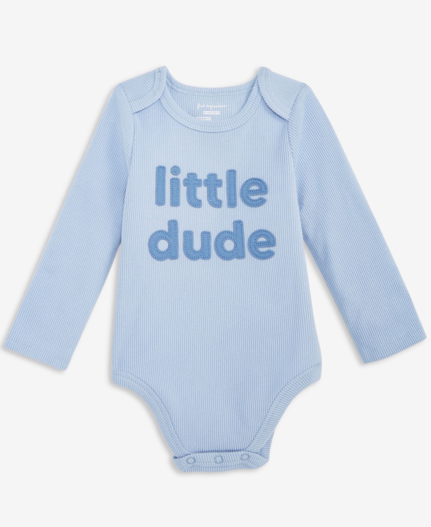 Боди Baby's First Dude, длинный рукав — First Impressions, цвет: Синий — фото 2